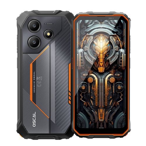 Smartphone Oscal MARINE 2 6.56 24Go 256Go Android 15 Telephone Portable dual sim 4G-Orange