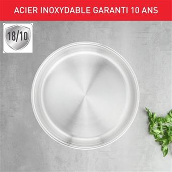 L8982904 INGENIO PREFERENCE Casserole 18 cm, inox, poignée vendue séparément, tous feux dont induction