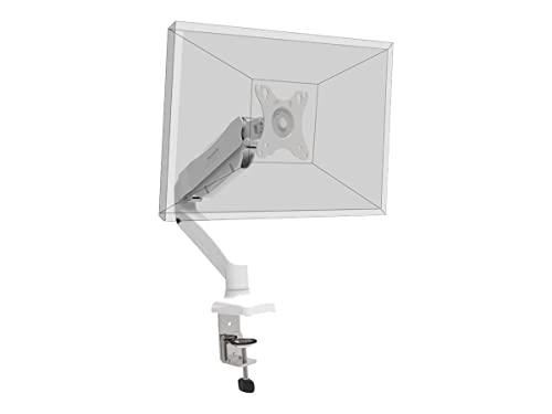 Port - Kit De Montage (Bras De Moniteur Réglable, Fixation Par Pince Pour Bureau, Montage Par Passe-Câble) - Bras Réglable - Pour Écran LCD - Aluminium, Plastique, Acier - Blanc - Taille D'Écran : Jusqu'À 32 Pouces - Montrable Sur Bureau