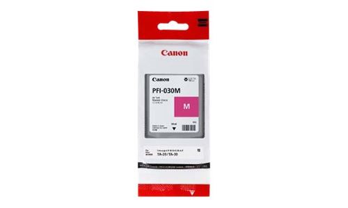 Canon PFI-030M - 55 ml - magenta - original - réservoir d'encre - pour imagePROGRAF TA-20 TA-20 MFP L24ei TA-30 TA-30 MFP L36ei