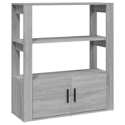 Vidaxl Gris Buffet Sonoma 80X30x90 Cm Bois D'ingénierie - Image 3