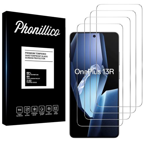 Verre Trempé pour OnePlus 13R [Pack 4] Film Vitre Protection Ecran Phonillico®