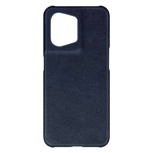 Coque pour Oppo Reno 8 5G Simili Cuir Texturé Intérieur Rigide Ultra-Fine Avizar Bleu Nuit