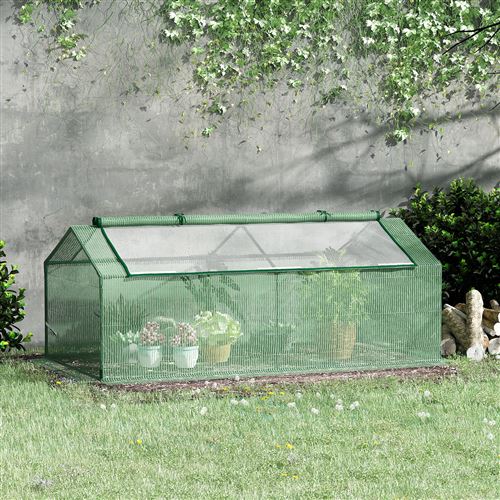 Mini serre de jardin serre à tomates souple de 0,35 m² - Structure en acier  - TIGRIDIA