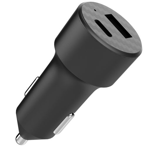 Accezz Car Charger Chargeur de voiture Power Delivery 20 Watt Noir