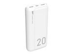Silicon Power GS15 - Banque d'alimentation - 20000 mAh - 2.1 A - 2 connecteurs de sortie (USB) - blanc