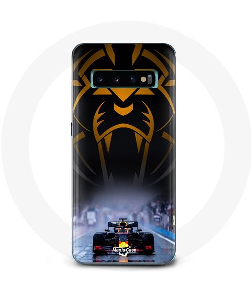 Coque pour Samsung Galaxy S10 edge Formule 1 Sebastian Vettel Pilote automobile F1 Noir Maniacase