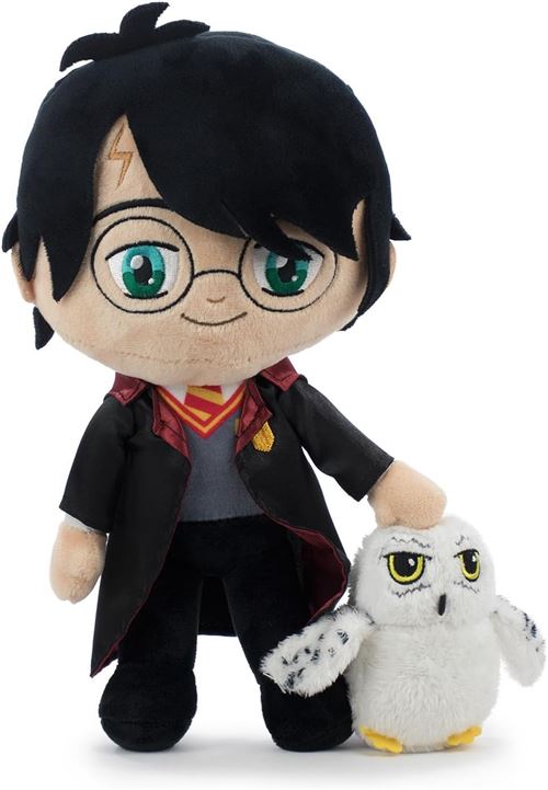 Non Communiqué Noir Peluche Harry Potter Avec Hedwig 30 Cm