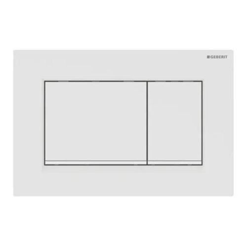 Geberit sigma30 actuator plate 246 x 164 x 12 mm dull white easy-to-clean-coated