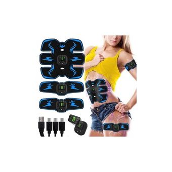 Appareil De Stimulation Musculaire EMS - Pour Abdos, Bras, Jambes - Avec Affichage Calories - Neuf