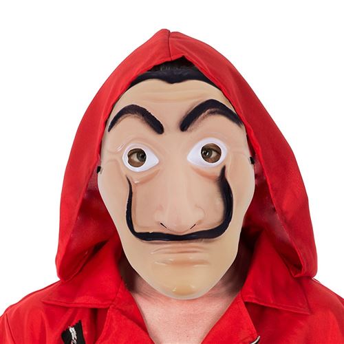 NEWLa Casa De Papel Masque Complet en plastique Salvador Dali Costume Film  Masque Pour Réaliste Halloween ZZE11538