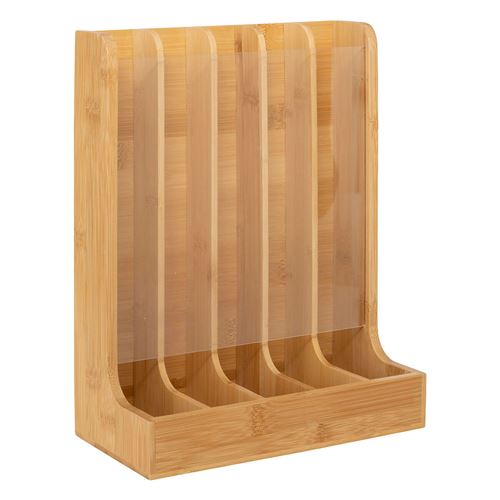 Non Communiqué Beige Five Simply Smart - Porte-Capsules En Plastique Et Bambou