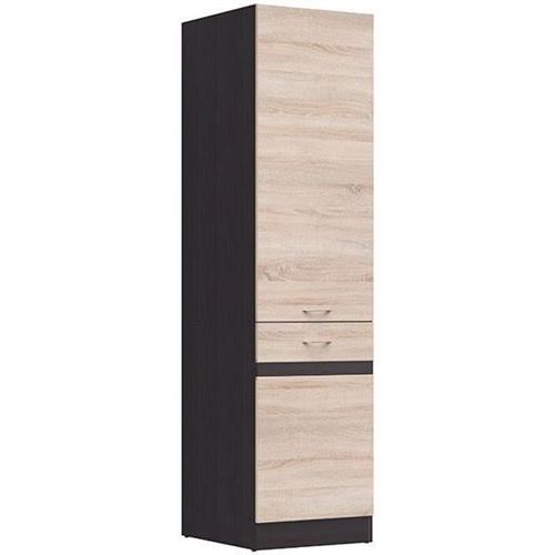 JUNONA Colonne de cuisine 2 Portes ouverture gauche - L 50 x H 196 x P 46 cm - chêne sonoma