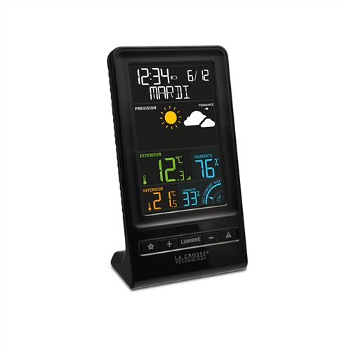 Station météo couleurs La Crosse Technology avec 1 capteur - Station météo  thermomètre pluviomètre - Achat & prix