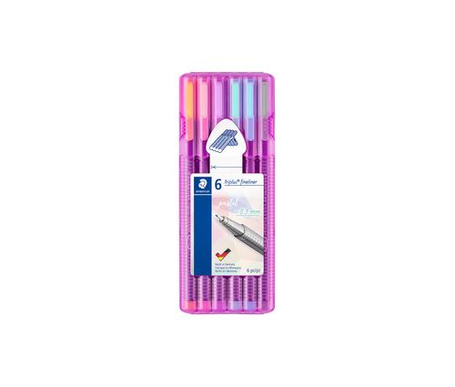 Non Communiqué Staedtler Fineliner Triplus Pastel, Étui De 6