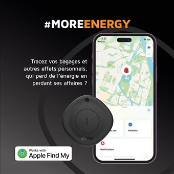 Xtorm Tech TravelTag, Compatible avec Apple, Design compact, Résistant à la poussière et à