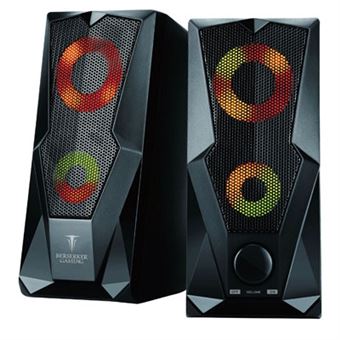 Haut Parleur Gaming Illuminé 2.0 Alpha Omega Players Noir