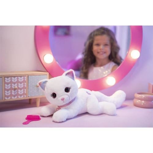 Peluche Interactive Cuty Bella Fashionista - Chat Lumineux Et Musical - 30 Cm