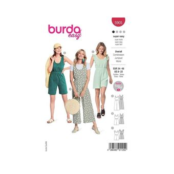 Patron BBurda 5905 - Combinaisons avec une fente dans le dos du 34 au 48 (FR) - - 1