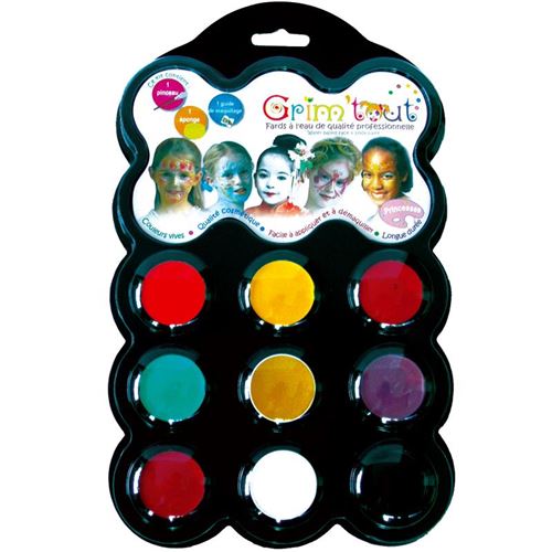 Palette de maquillage - 12 couleurs - Kit maquillage enfant - Creavea