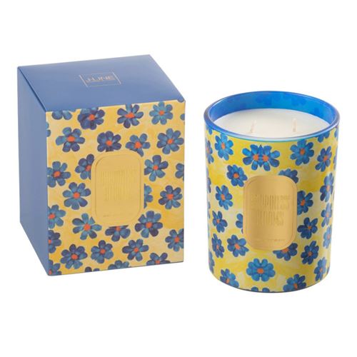 GENERIQUE - Bougie Parfumée Happiness Blooms - 13cm - Violet - Image 2