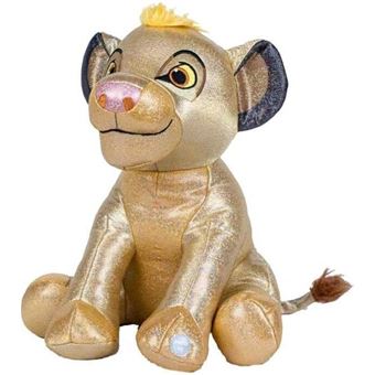 Peluche doudou 20cm Disney le roi lion Simba jaune très bon état - Disney