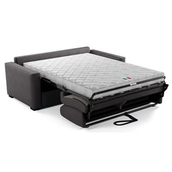 Canapé convertible 3 places MAD IN ITALY Marius BL001 tissu 140x190 - 1