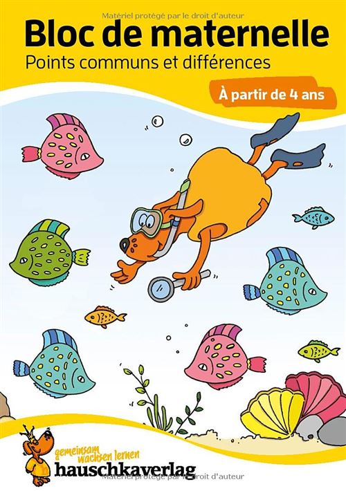 Bloc Maternelle - Jeux des différences, Labyrinthes, Coloriages - 4-5 ans - A5 - 64 pages
