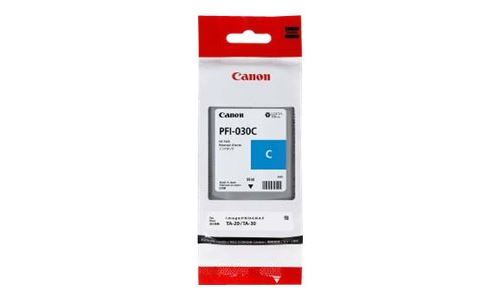 Canon PFI-030C - 55 ml - cyan - original - réservoir d'encre - pour imagePROGRAF TA-20 TA-20 MFP L24ei TA-30 TA-30 MFP L36ei