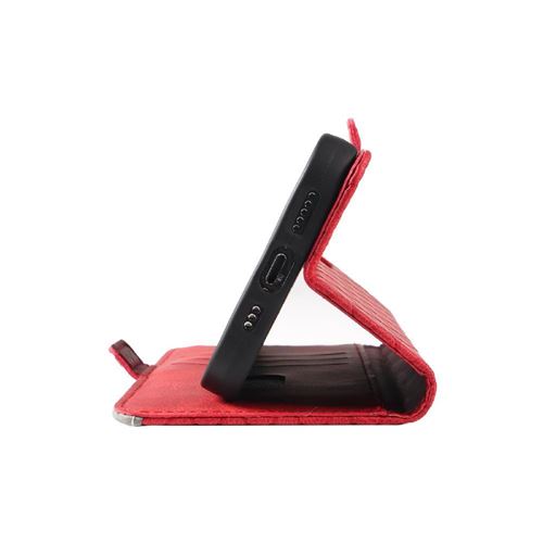 Coque à Clapet Bookstyle Pour Vivo Y21, Y21s, Y33s - Rouge - TPU - Neuf
