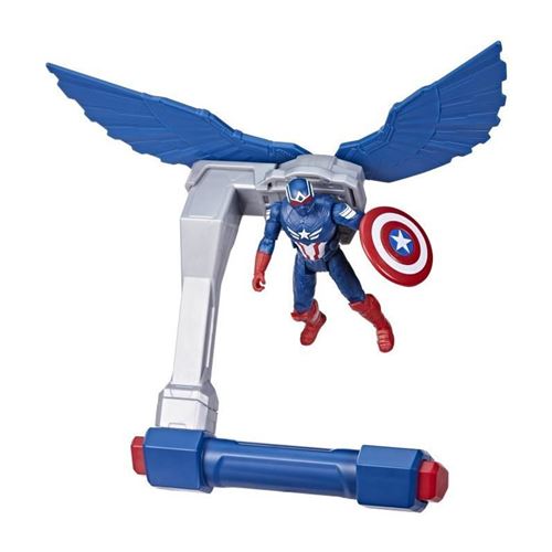 Non Communiqué Figurine Captain America Commandes De Vol, Marvel Epic Hero Series Captain America: Brave New World, Des 4 Ans