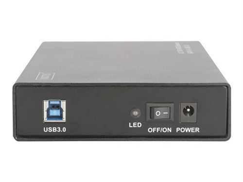 DIGITUS DA-71106 - Boitier externe - 2,5 po./3,5 po. partagé - SATA 6Gb/s - USB 3.0 - noir