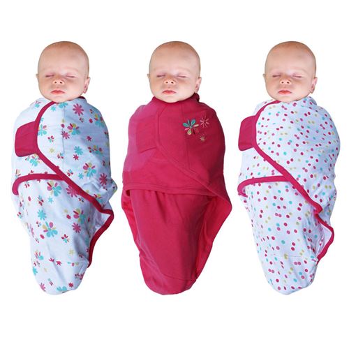 Bo Jungle Couverture pour bébé Fleur set de 3 pcs Rose