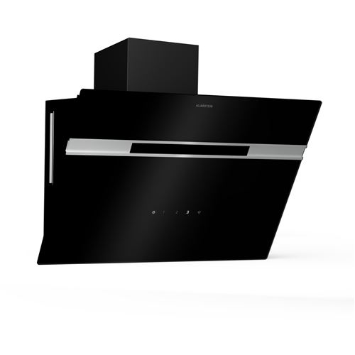 Klarstein Alina 60 Hotte Aspirante 60 Cm 600 M³/H Led  Classe A Silencieuse Recyclage D'Air & Évacuation Noir