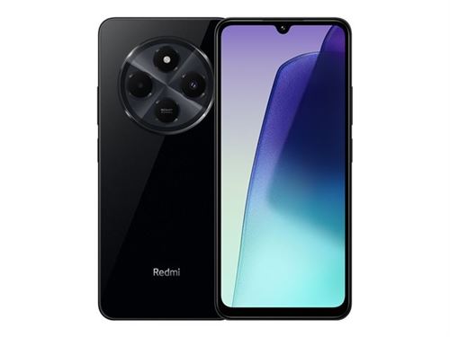 Xiaomi Redmi 14C - 4G smartphone - double SIM - RAM 6 Go / Mémoire interne 128 Go - 6.88 - 1640 x 720 pixels (120 Hz) - 2x caméras arrière 50 MP - front camera 13 MP - noir minuit