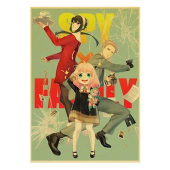 Poster Spy X Family Sur Toile – 20x30 Cm – Déco Moderne Et Rétro – Sans Cadre
