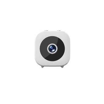 Mini caméra,ELVANZA,caméra HD,caméra intelligente,connexion Wi-Fi,qualité d'image HD de 300 000 pixels,alimentation par USB,prête à l'emploi,support magnétique à 360°,32 Go,blanc - 1