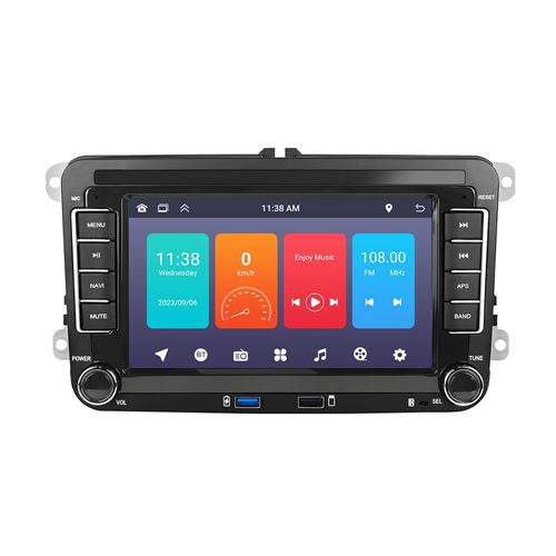 Autoradio Écran Large 7 Pouces Carplay Android Caméra Recul GPS Bluetooth YONIS