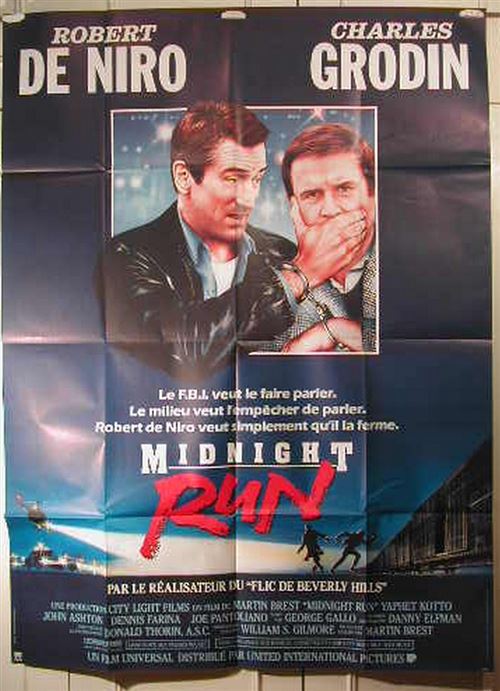 Affiche de Cinéma Originale - Midnight Run - 1988 - Robert De NiRo - 120x160cm