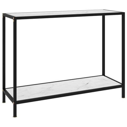 Vidaxl Blanc Table Console Verre - Image 2