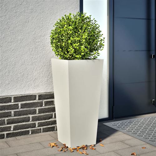 Vidaxl Blanc Jardinière 35X35x75 Cm - Image 3