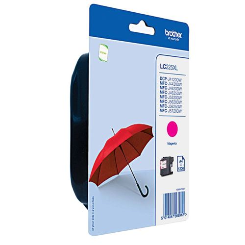 Brother LC225XLMB Cartouche d'encre Magenta DCP4120 1200 Pg