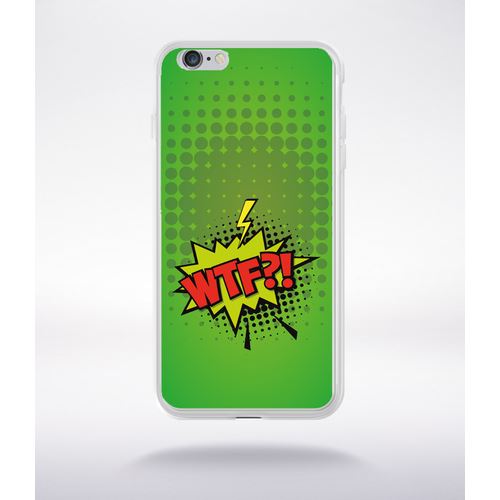 Coque Wtf Fond Vert Compatible Iphone 6 Plus Transparent