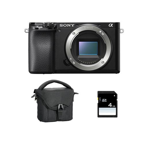 Non Communiqué Noir Alpha 6100 Nu + Sac + Sd 8 Go