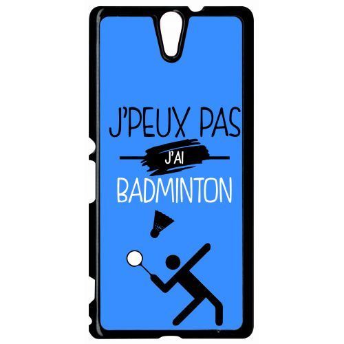 Coque sony xperia c5 ultra j peux pas j ai badminton 12