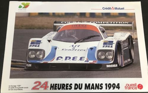 24H du Mans - 1994 - Courage C32 - AFFICHE