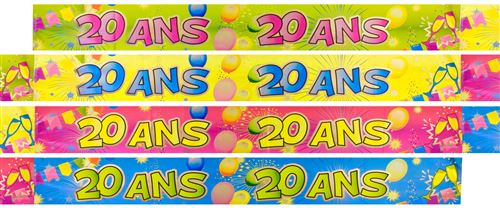 Lot de 10 Bannières métallisées \
