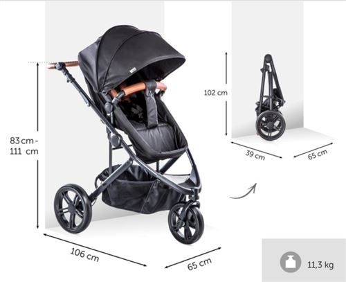 hauck poussette combinée trio pack pacific 3