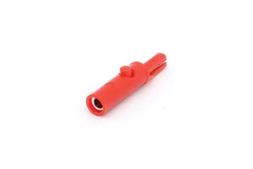 Pince crocodile isolée - rouge