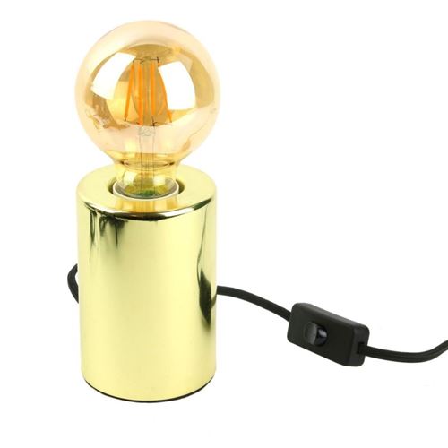 Paris Prix - Lampe à Poser Design Métal sonia 13cm Or
